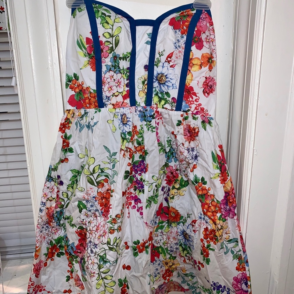 Kandy Kiss Strapless Floral Dress Size 11 Juniors